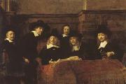 REMBRANDT Harmenszoon van Rijn The Syndics of the Amsterdam Clothmakers'Guild (mk08) Spain oil painting reproduction